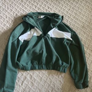 Hollister crop zip up
